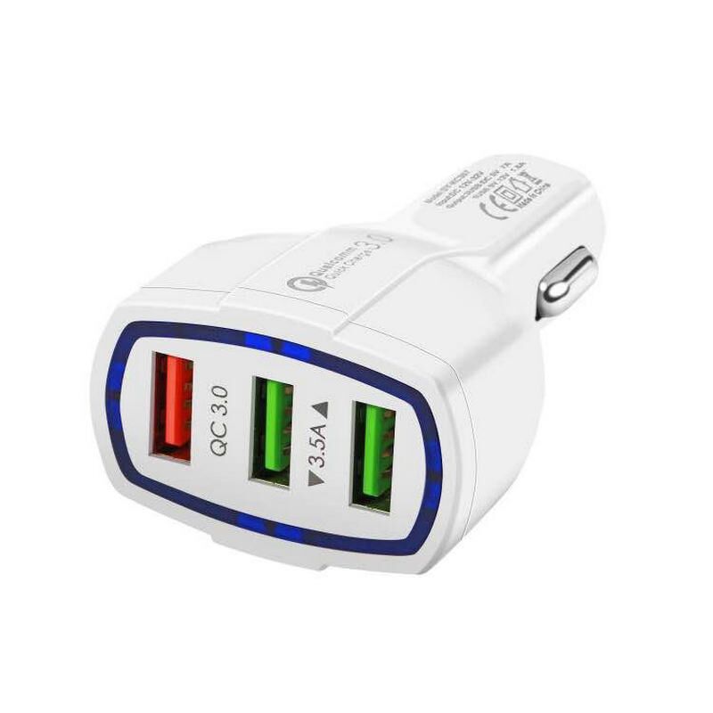 3 USB QC 3.0 USB ports car charger